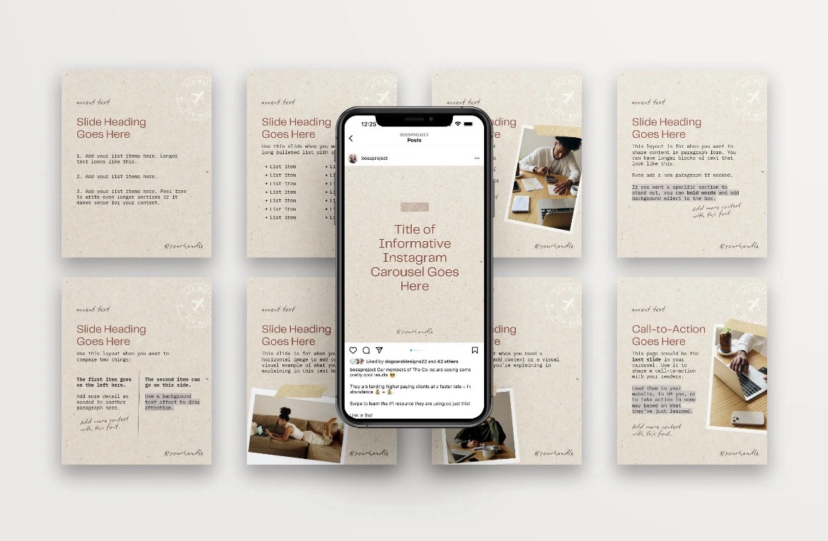 Pack de 30 idées de publications instagram
